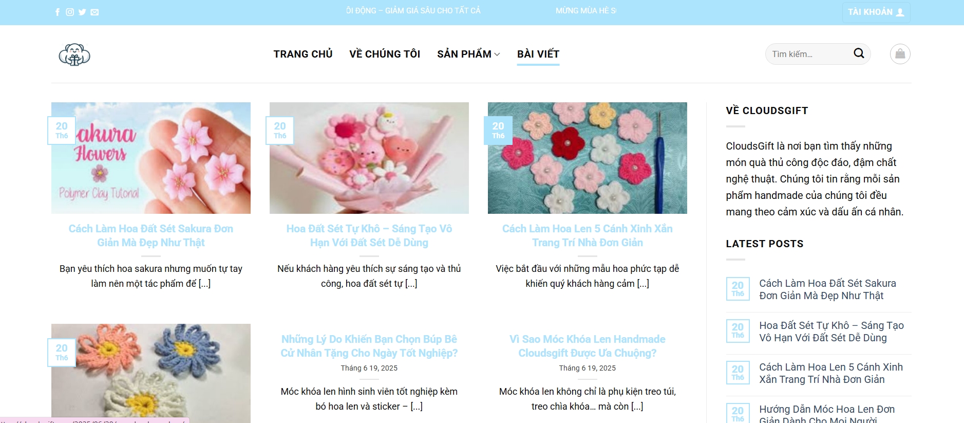 Tiệm Hoa Đất Sét Cloudsgift