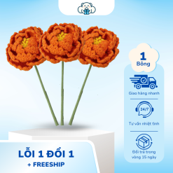 Hoa Mẫu Đơn Len Cao Cấp