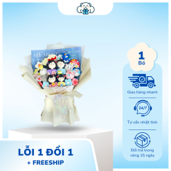 Bó Hoa Chibi Đất Sét Gia Đình