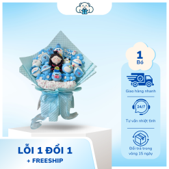 Bó Hoa Chibi Đất Sét Tốt Nghiệp Nữ