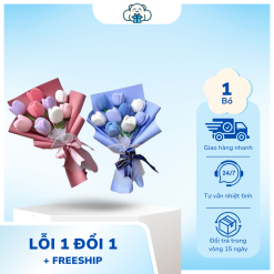 Bó Hoa Tulip Đất Sét