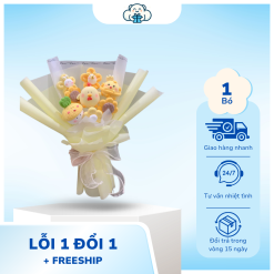 Bó Hoa Đất Sét Gà Vàng