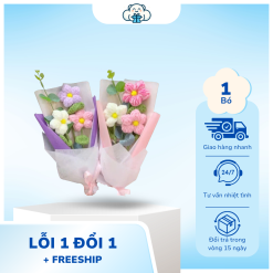 Combo Mix 3 Bông Hoa Len Dễ Thương